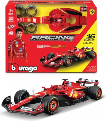 Produktbild von BOLID F1 Ferrari SF-24 Charles Leclerc 1:24 BBURAGO ZUM ZUSAMMENBAUEN 18-26858