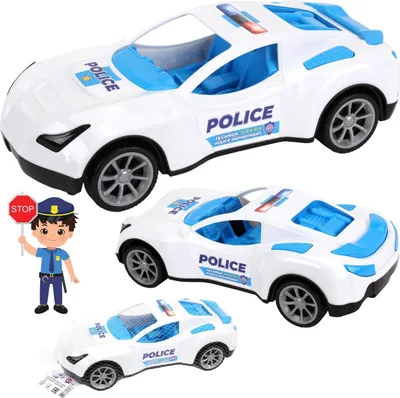 Produktbild von Polizeiauto-Fahrzeugaufkleber, modernes Design, große Räder, massiv, 7488
