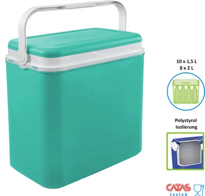 Produktbild von Kühlbox | Passive Kühlbox | Kühltasche 36 Liter, Farbe: Türkis
