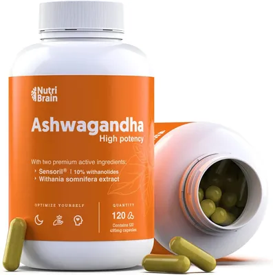 Obrázok produktu pre Nutribrain Ashwagandha doplnok stravy na potenciu, 120 kapsúl