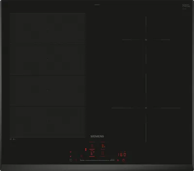 Produktbild von Siemens EX651HEC1E, iQ700, Induktionskochfeld, 60 cm, Schwarz, Rahmenlos aufliegend