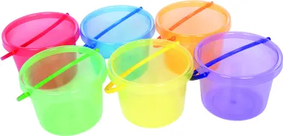 Produktbild von Tickit Translucent Colour Buckets, Eimer, 1,5 Jahr(e), Blau, Gelb, Grün, Orange, Violett, Rot