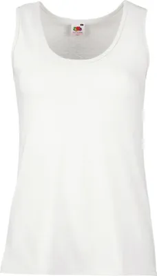 Produktbild von Fruit of the Loom Damen Shirt Basic Unterziehshirt T-Shirt Ärmellos, Größe:S (10), Farbe:Weiß