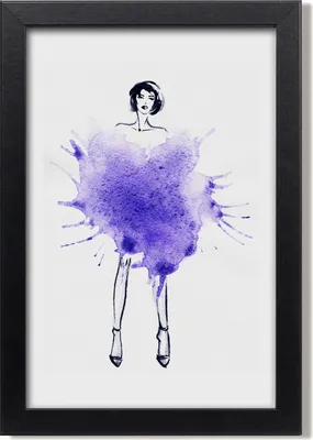 Produktbild von Bild 20x30 MDF-Rahmen, Wandkunst Mode-Illustration