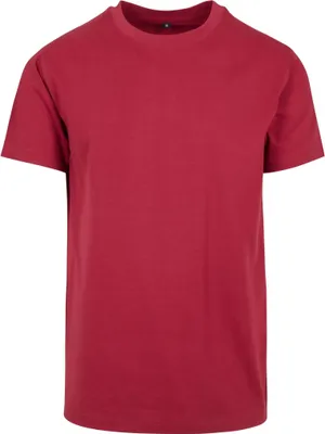 Zdjęcie produktu dla Build Your Brand BY004 | Koszulka męska z okrągłym dekoltem - Kolor: bordowy - Rozmiar: 5XL