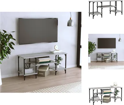 Image de vidaXL Armoire TV Gris Sonoma 102x35x45,5 cm Bois composite - Meuble TV