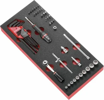 Produktbild von FACOM Werkzeugmodul Stecknüsse/Ratsche 1/4 - Schaumstoff-Einlegefach