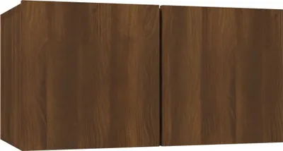 Produktbild von vidaXL TV-Wandschrank Braun Eiche 60x30x30 cm Holzwerkstoff