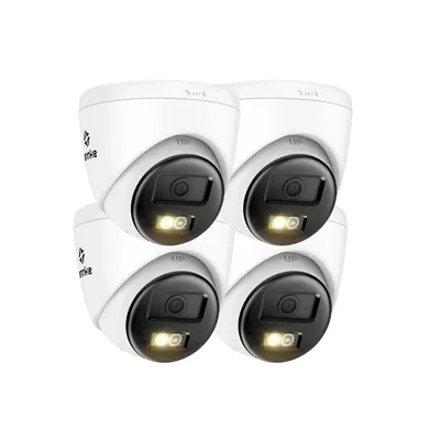 Immagine prodotto di Telecamera di sicurezza 4K, rilevamento del movimento, visione notturna a doppia luce, 4 telecamere