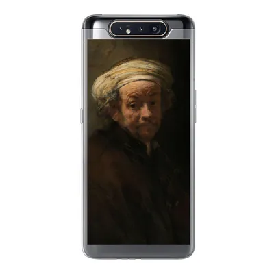 Produktbild von MuchoWow® Handyhülle Schutzhülle Hülle für Samsung Galaxy A80 Selbstbildnis als Apostel Paulus - Gemälde von Rembrandt van Rijn Silikon Softcase Handy Hülle - Schutzdeckel