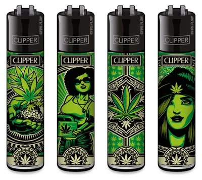 Zdjęcie produktu dla Zestaw 4 zapalniczek Clipper: Grass Art #2