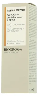 Obrázek produktu pro Biodroga Medical Institute Even & Perfect CC krém proti zarudnutí LSF 20 (30 ml)