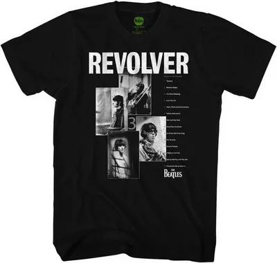 Image de The Beatles - T-shirt "Revolver" pour homme/femme unie RO4496 (XXL) (Noir)