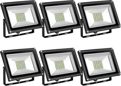 Produktbild von 6pcs 30W SMD LED Strahler Fluter,Greenmigo IP65 Flutlicht Leuchtmittel Baustrahler Scheinwerfer Warmweiß Wandstrahler Außenstahler Leuchtmittel 85-265V AC