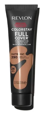 Produktbild von Revlon ColorStay Full Cover Longwear Matte Foundation Heat & Sweat Resistant Lightweight Face Makeup 30ml 390 Early Tan