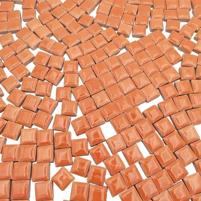 Productafbeelding van Keramische mozaïektegels voor DIY-projecten 500g Oranje