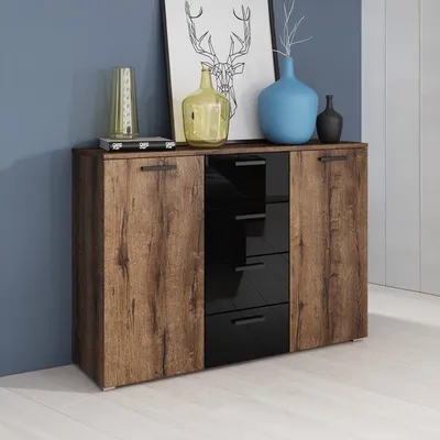 Obrázek produktu pro Dvoudveřová elegantní komoda SÁRA se šuplíky