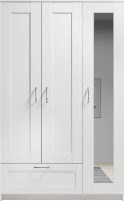 Produktbild von Kleiderschrank HARPER BODMIN BHT 117x191x50 cm weiß Drehtürenschrank