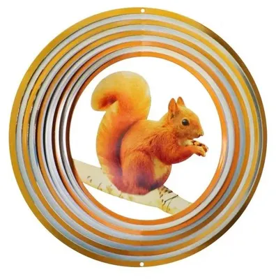Produktbild von Windspinner 12", Spin Art, Squirrel/Eekhoorn, 12SQU300