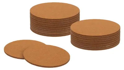 Filzgleiter rund, 20 Stück, 9,9 cm, selbstklebend, hellbraun