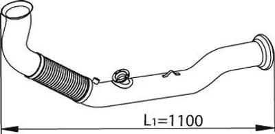 Image de Tuyau d'échappement DINEX pour VOLVO FL II avant 82229