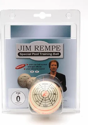 Produktbild von Jim Rempe Trainingsball von Aramith 57,2 DVD & Buch in De & En