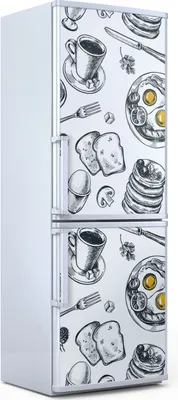 Produktbild von Magnete Dekorative - 70 cm x 190 cm - Küche - Magnetmatte Kühlschrankmagnete - Frühstücksprodukte