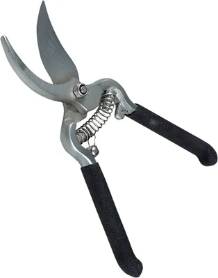 Produktbild von Gartenschere aus gehärtetem Stahl schwarz 20 cm