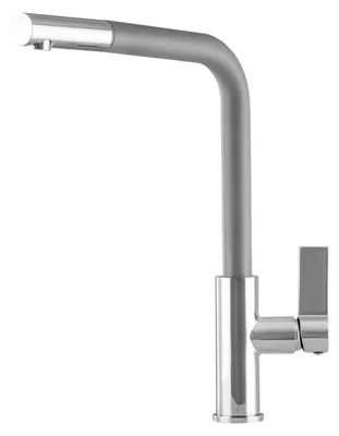 Produktbild von [Armatur SIDE in verschiedenen Farben] Armatur Wasserhahn für Küchen ausziehbare Küchenarmatur 360° Schwenkbar mit ausziehbarem Auslauf , Farben:Grau