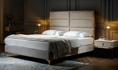 Produktbild von Bett Ehebett Design Luxus Luxur Polsterbett Designbett Textil Betten Doppelbett
