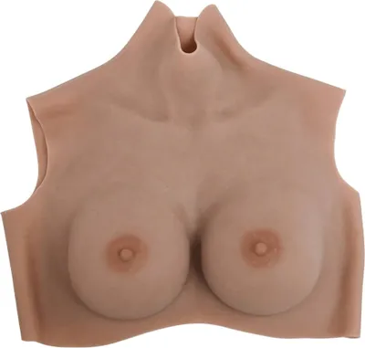 Obrázok produktu pre vidaXL Silikónové prsia pre cross-dresserov Hnedastá veľkosť košíčka D