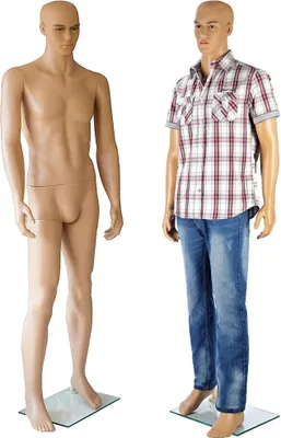 Produktbild von 185CM Schaufensterpuppe Männlich Schaufensterfigur Mannequin Manichino Puppe