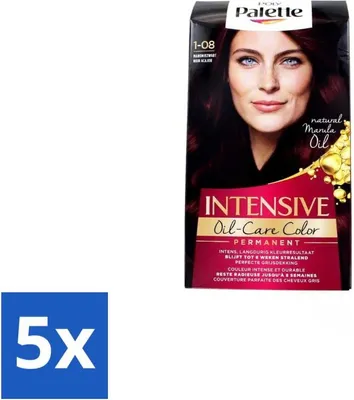 Obrázok produktu pre Poly Palette – farba na vlasy – 45505 mahagónovo čierna – 115 ml – výhodné balenie – 5 kusov