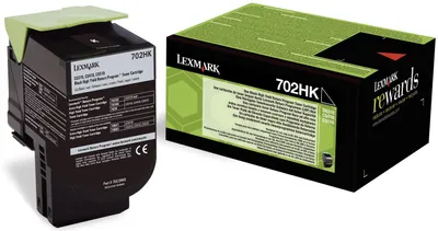 Obrázek produktu pro Lexmark 702HK R, 4000 str., Černá, 1 kusů