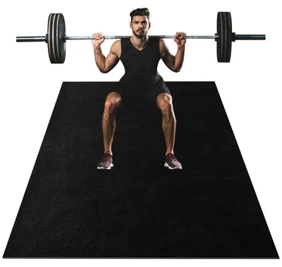 Image de Tapis de fitness, protection du sol, 180x120 cm, antidérapant, insonorisant