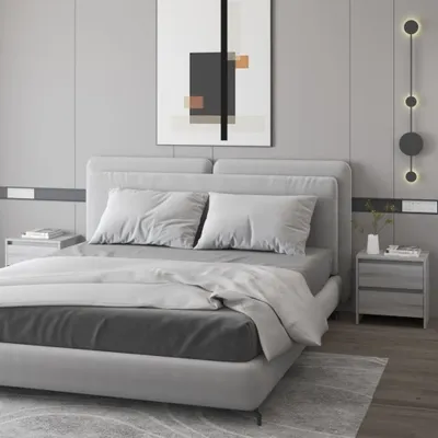 Produktbild von vidaXL Nachttische 2 Stk. Grau Sonoma 45x34,5x44,5 cm Holzwerkstoff