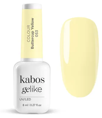 Zdjęcie produktu dla Lakier UV do paznokci Kabos Hybrid Gelike 053 Buttercup Yellow 8 ml