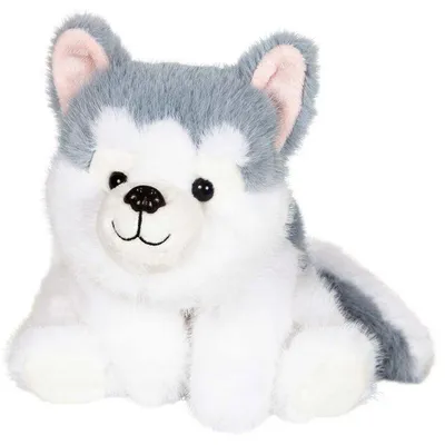 Immagine prodotto di Peluche Floppy Choopy Husky – GIPSY TOYS – 22 cm – Grigio/Bianco