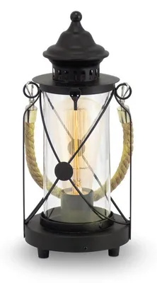 Produktbild von EGLO Bradford, Schwarz, Transparent, Glas, Stahl, Schlafzimmer, Wohnzimmer, IP20, II, ENEC