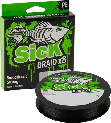 Produktbild von Berkley Sick Braid - 300m geflochtene Angelschnur, Durchmesser:0.23mm, Farbe:Black, Tragkraft:23.6kg