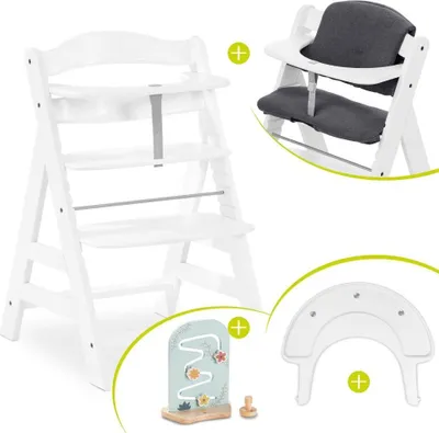 Produktbild von Hauck Hochstuhl Alpha Plus White im Sparset