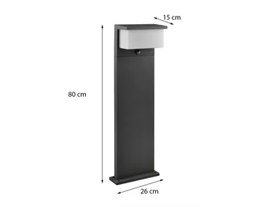 Image de Lampe d'allée extérieure à LED avec détecteur de mouvement