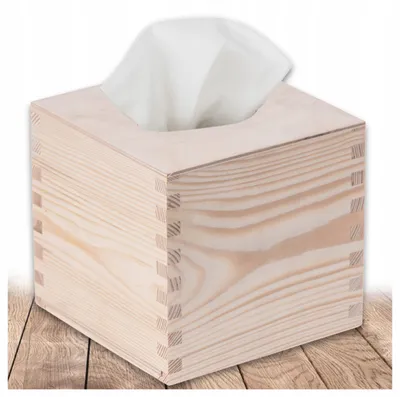 Produktbild von Bartu Holz-Taschentuchbox Organizer für Decoupage
