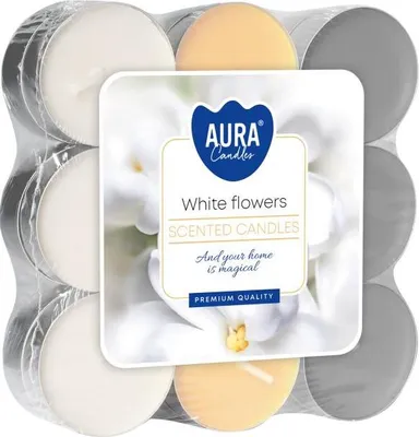 Image de Réchauffeurs de parfum Bispol Aura Fleurs blanches, 18 pièces