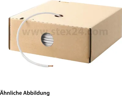 Image de CÂBLE HELU H05V-K 1X0,75 mm² WH (blanc) Conducteur unique PVC blanc AD 2,7 mm Longueur 100,0 mètres Tension nominale Uo/U 300 V/500 V - 1