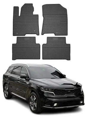 Obrázok produktu pre 2020-2024 Kia Sorento Hybrid PHEV Podlahové rohože gumové čierne 4 ks
