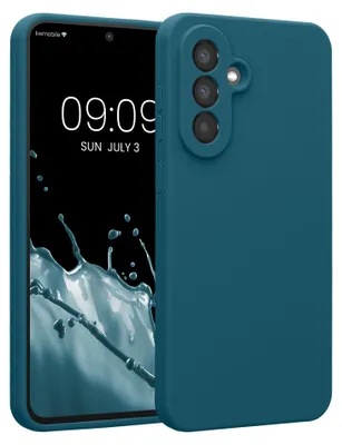 Produktbild von kwmobile Hülle kompatibel mit Samsung Galaxy A56 5G - Hülle Silikon gummiert - Handyhülle - Handy Case in Petrol matt