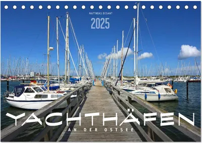 Produktbild von YACHTHÄFEN AN DER OSTSEE (Tischkalender 2025 DIN A5 quer), CALVENDO Monatskalender