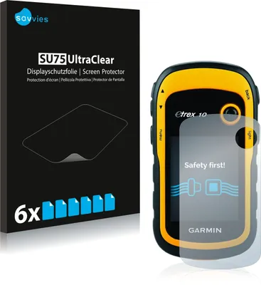 Produktbild von 6x Für Garmin eTrex 10 Schutzfolie Savvies Displayschutz Display Schutz Folie Klar Transparent