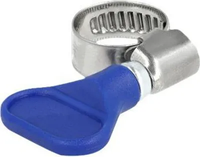 Produktbild von DELOCK Schlauchschelle, Flügelmutter 10-16mm 5 Stk. blau